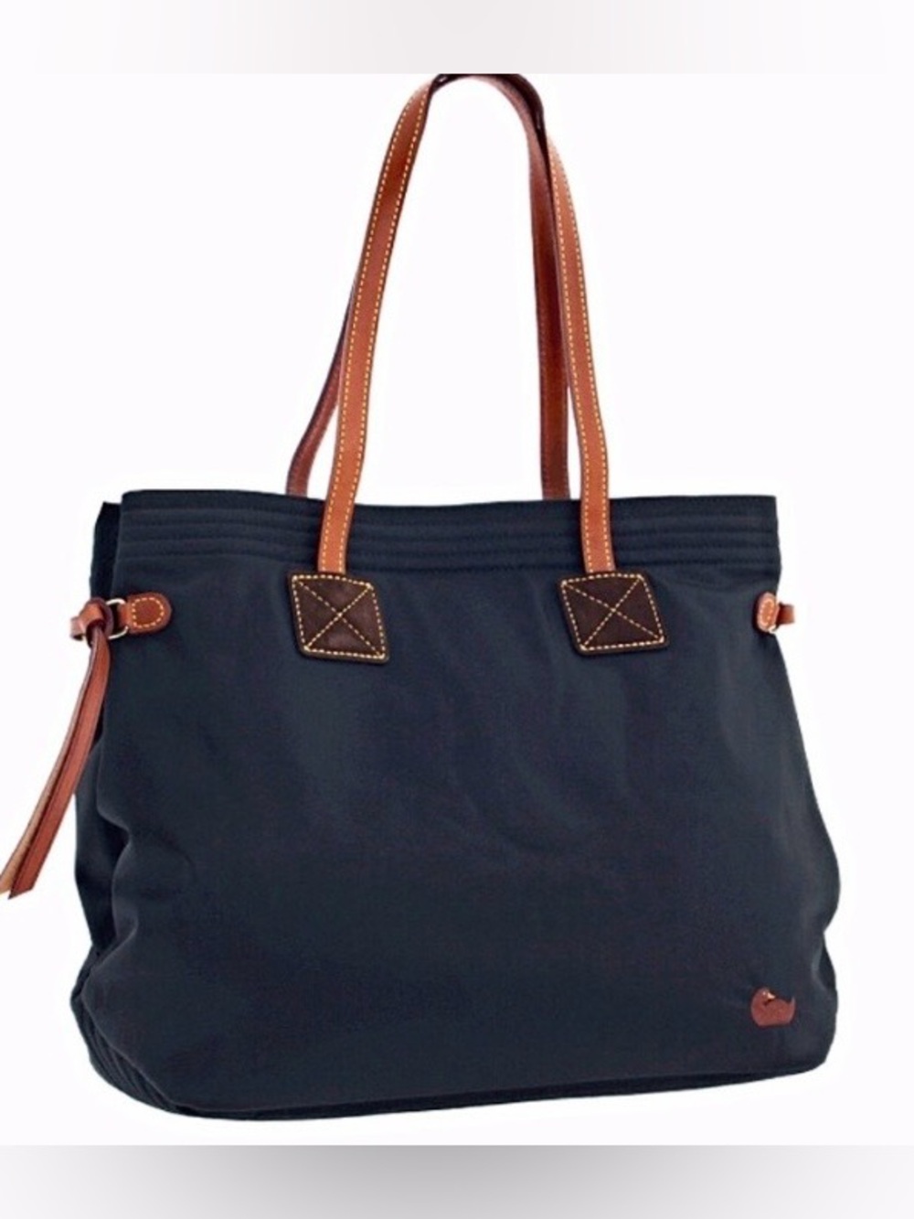 Dooney & Bourke Victoria Black Nylon And Leather Trim Tote Shoulder bag